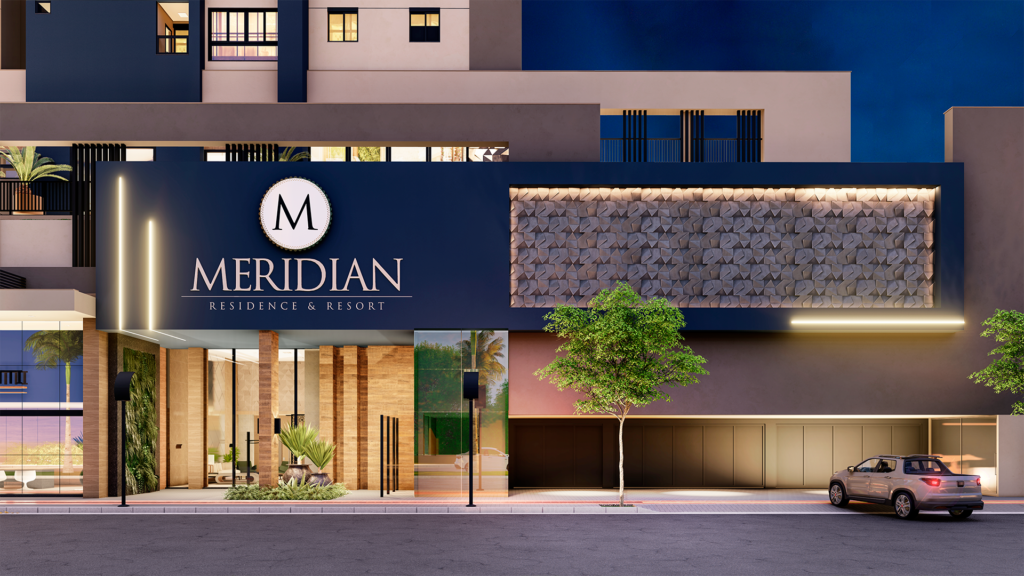 Fachada Meridian Residence & Resort em Dourados